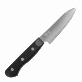 Нож кухонный овощной Suncraft Senzo Flovers PH-01, 100 мм,  черный