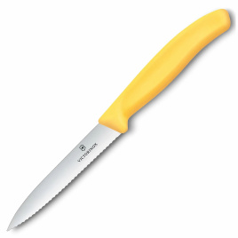 Нож кухонный овощной Victorinox 6.7738.C1, 100 мм, желтый