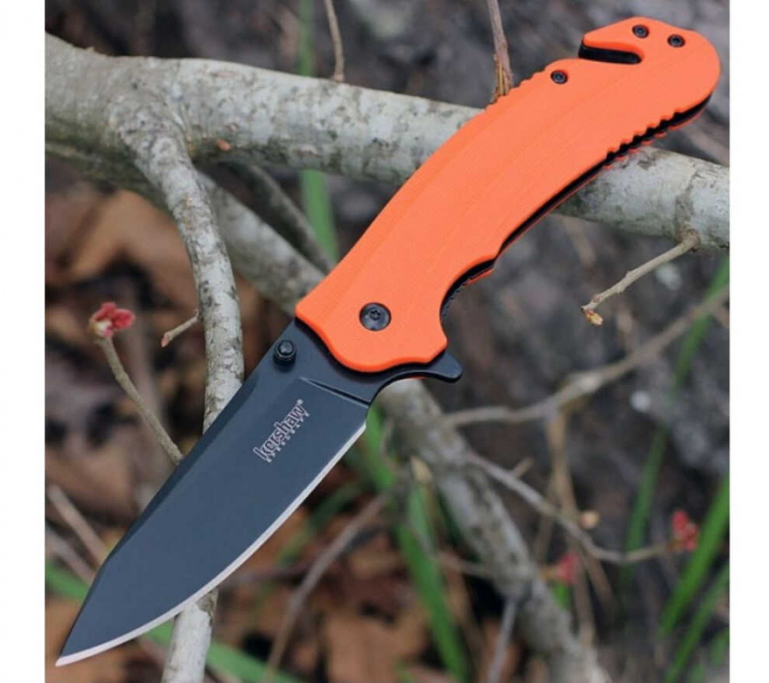 Нож складной Kershaw Barricade 8650, 89 мм, оранжевый фото 4