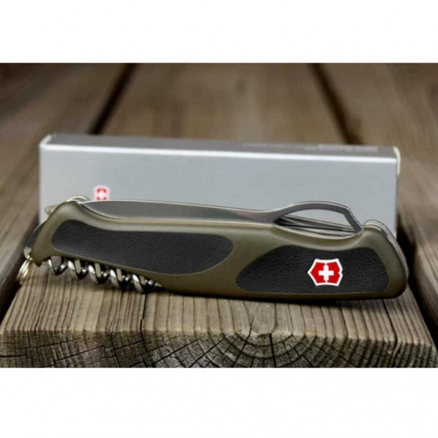 Нож складной Victorinox Rangergrip 61 0.9553.MC4, 97 мм, зеленый фото 2