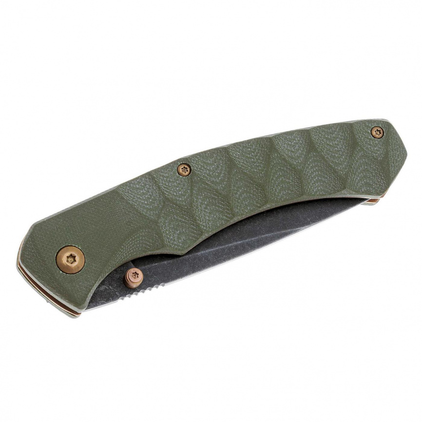 Нож складной Boker Iguanodon 01SC072, 80 мм, зеленый фото 3
