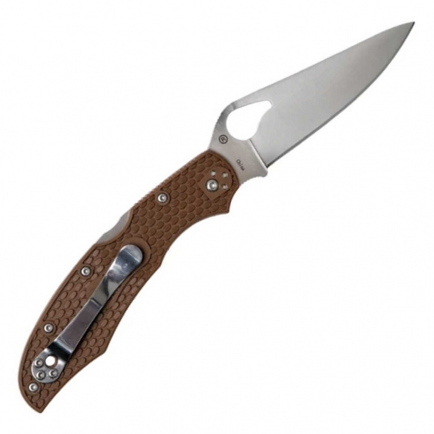 Нож складной Spyderco Byrd Cara Cara 2 BY03PBN2, 95 мм, коричневый фото 3
