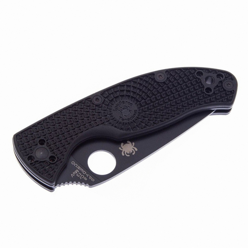 Нож складной Spyderco Tenacious Lightweight 122PSBBK, 86 мм, черный фото 3