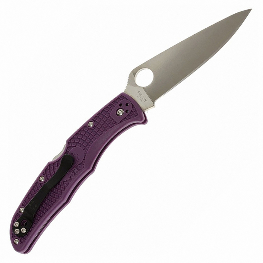 Нож складной Spyderco Endura 4 Lightweight 10FPPR, 96 мм, фиолетовый фото 3