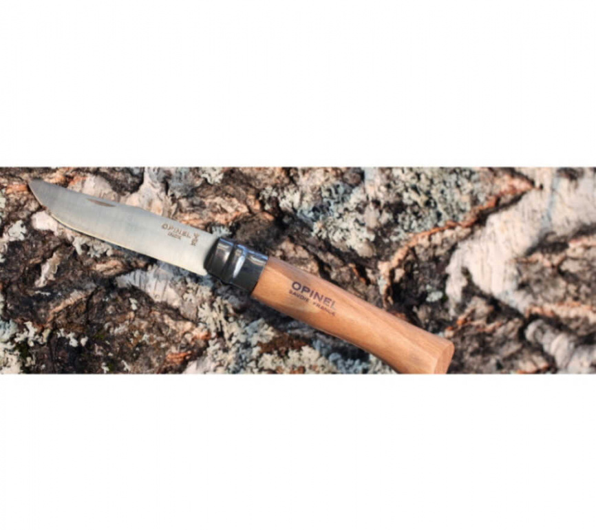 Нож складной Opinel 9 Tradition Inox 001254, 90 мм, бук фото 6