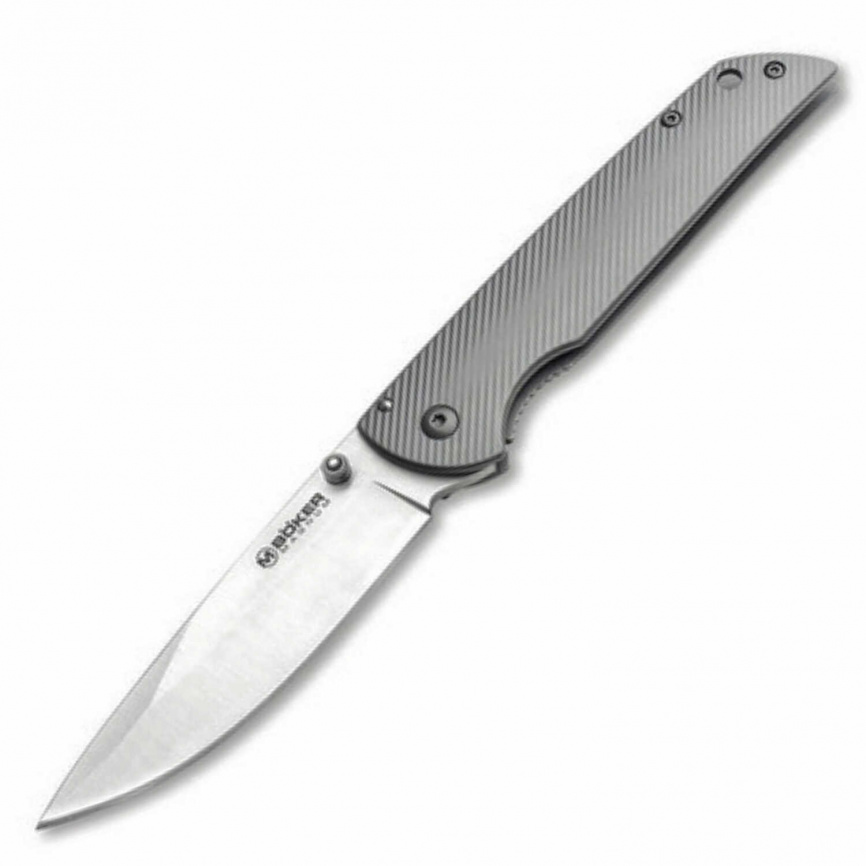 Нож складной Boker Eternal Classic Thumb 01RY324, 85 мм, серый фото 1