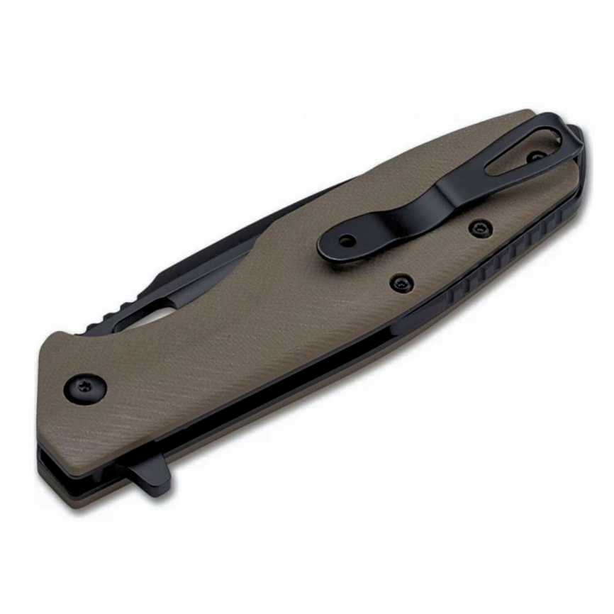 Нож складной Boker Caracal Folder 01BO759, 87 мм, серый фото 4