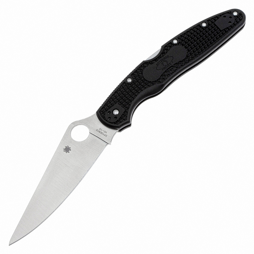 Нож складной Spyderco Police 4 Lightweight Black 07PBK4, 111 мм, черный фото 1