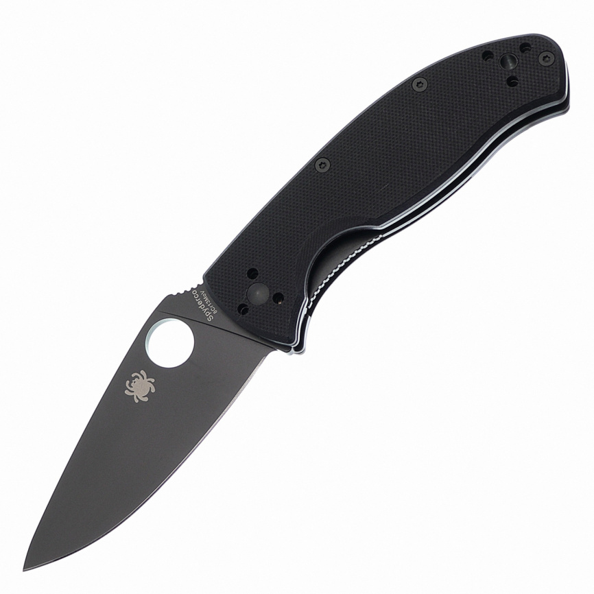 Нож складной Spyderco Tenacious Lightweight 122PBBK, 86 мм, черный фото 1