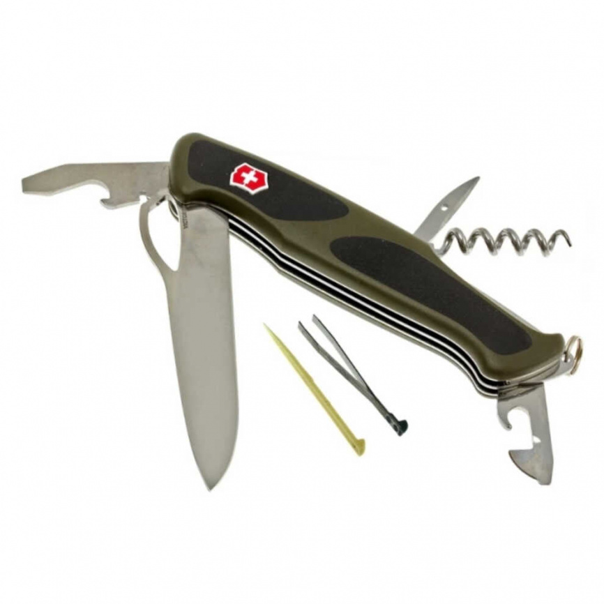 Нож складной Victorinox Rangergrip 61 0.9553.MC4, 97 мм, зеленый фото 5