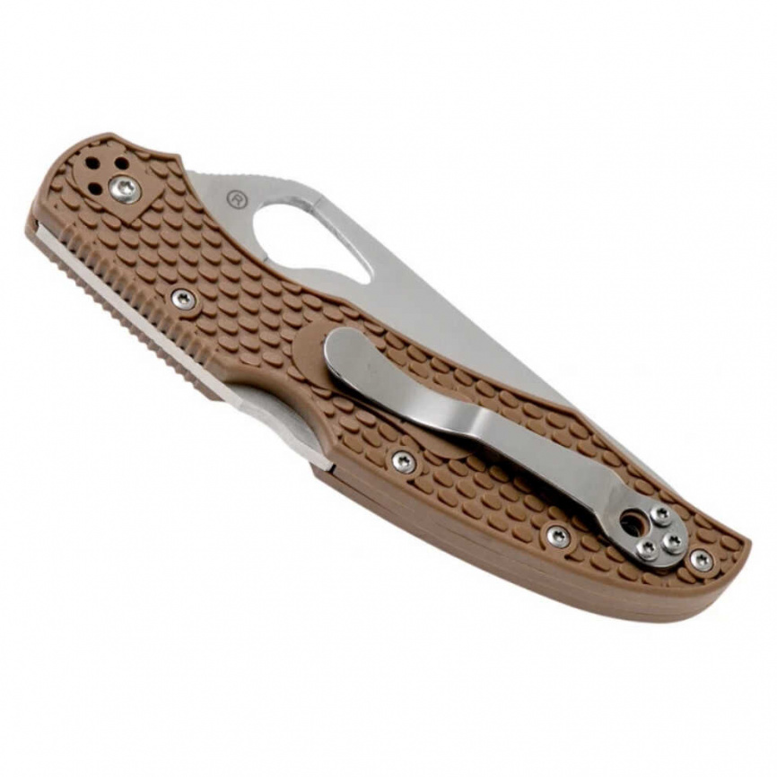 Нож складной Spyderco Byrd Cara Cara 2 BY03PBN2, 95 мм, коричневый фото 2