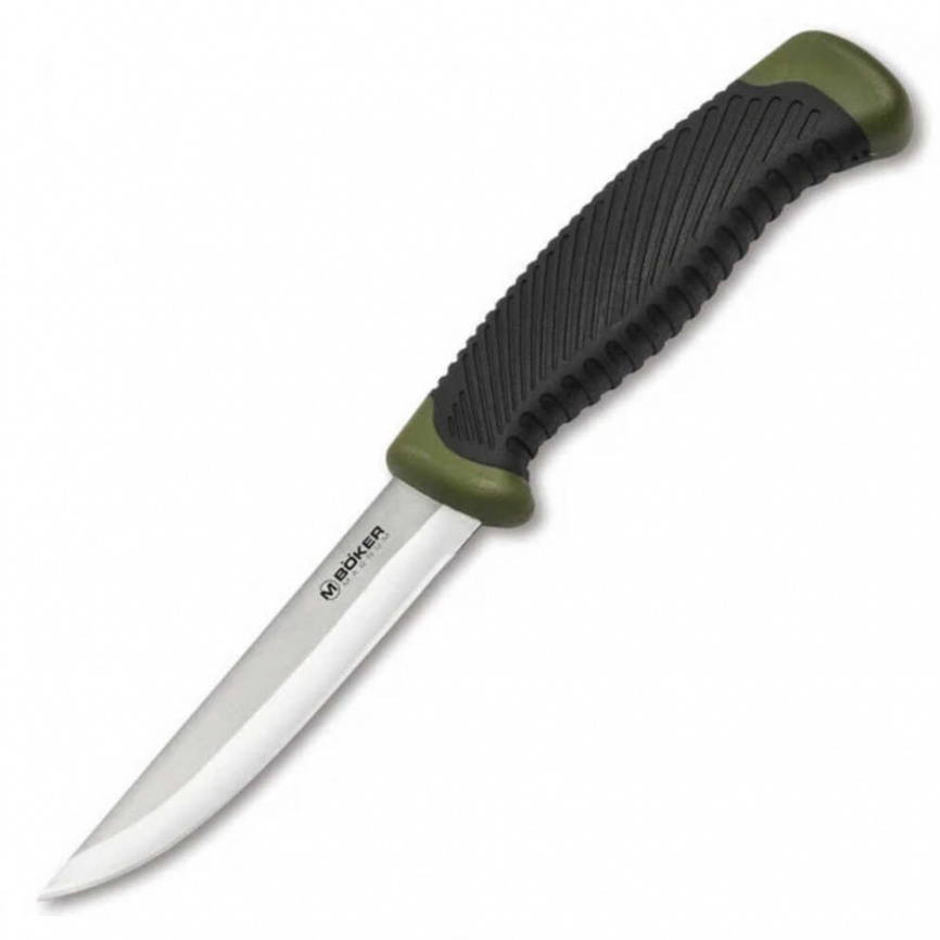 Нож туристический Boker Falun Green 02RY103, 100 мм, зеленый фото 1